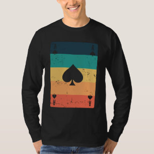 Camiseta Ás do Jogo de Cartas de Pôquer ou Skat