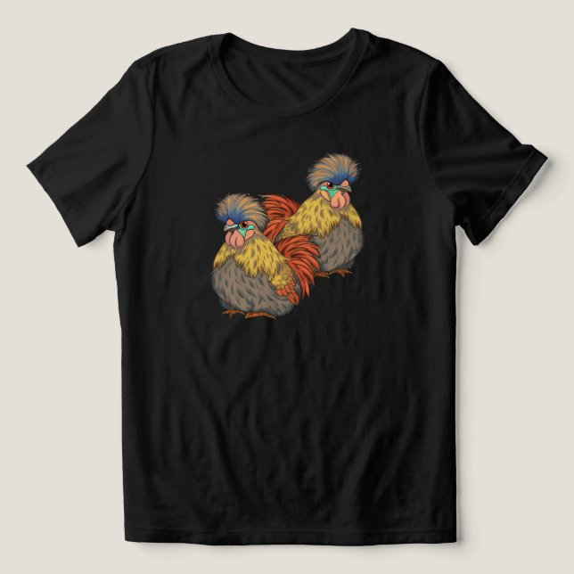 Camiseta As Duas Frangas (Design frontal)
