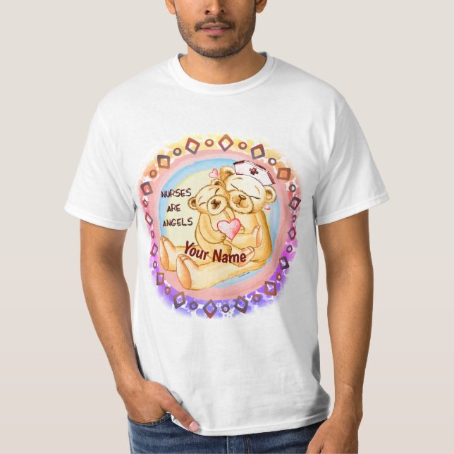 Camiseta As Enfermeiras São Anjos  (Frente)