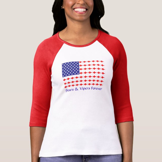 Camiseta As estrelas & as víboras das mulheres para sempre (Frente)