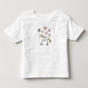 Camiseta As fadas colorem o unicórnio