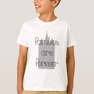Camiseta as famílias são para sempre templo mórmon lds