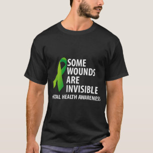 Camiseta As Feridas São Mês Invisível De Sensibilização Par