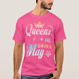 Camiseta As Filas Estão Nasceres Em Maio Feliz Aniversário 