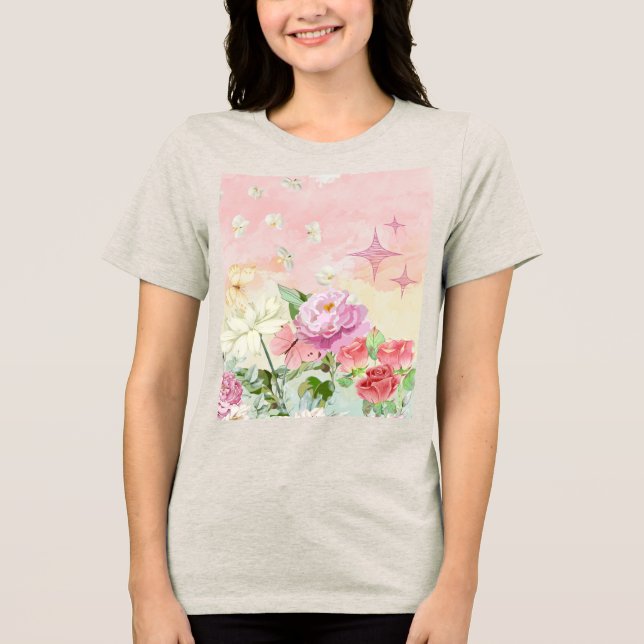 Camiseta As flores (Frente)