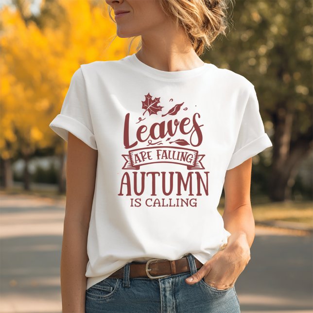 Camiseta As Folhas Estão Caindo Outono Está Chegando (Autumn Leaves Shirt)