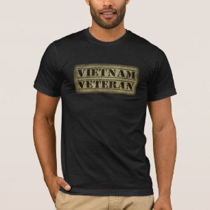 Camiseta As forças armadas do veterano de Vietnam controla