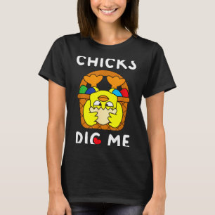 Camiseta As galinhas adoram o cesto de ovos da Páscoa fofo