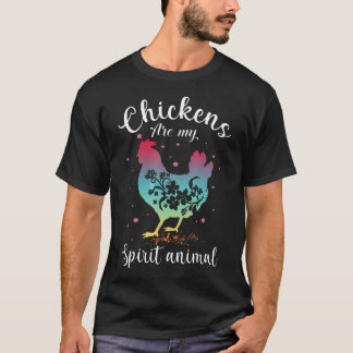 Camiseta As Galinhas São Meu Animal Espírito Férias Incríve