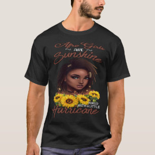 Camiseta As Garotas Afro Estão Brilhantes Misturadas Com Um