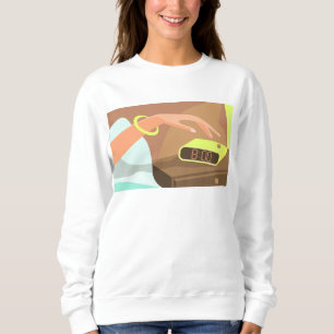 Camiseta As garotas apertam o botão de snooze do despertado