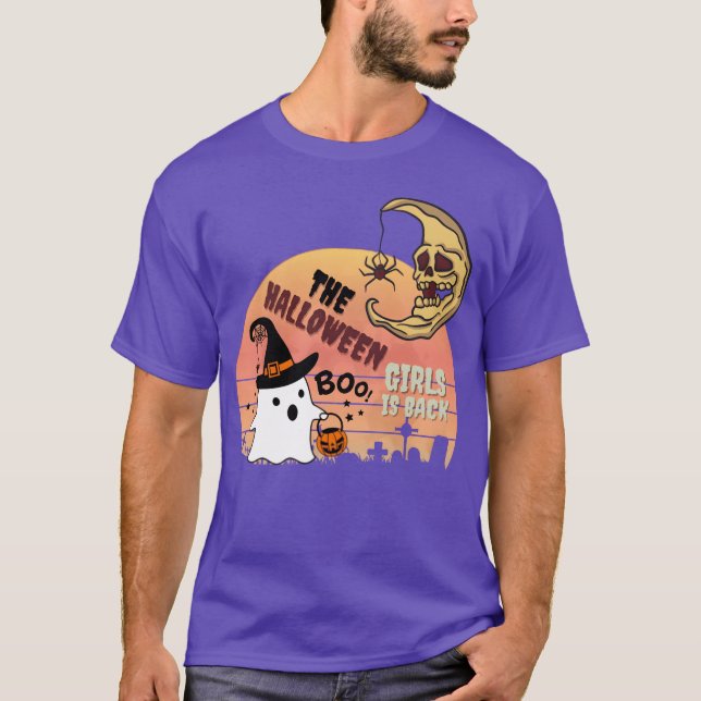 Camiseta As garotas de halloween estão de volta (Frente)