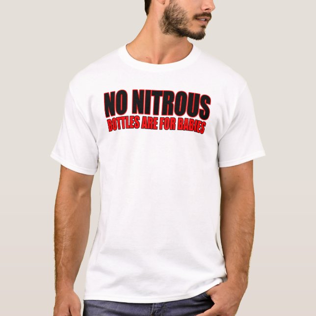 Camiseta As garrafas são para bebês (Frente)