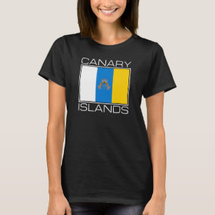 CAMISETA AS ILHAS CANÁRIAS PAVILHAM A MACARONÉSIA CANÁRIA