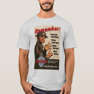 Camiseta As instruções de Sarge (cores claras) - MechCorps