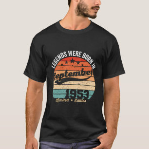 Camiseta As Legendas De Aniversário De 70 Vintage Foram Nas