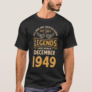 Camiseta As Legendas De Aniversário Foram Nasceres Em Dezem