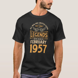 Camiseta As Legendas De Aniversário Foram Nasceres Em Fever