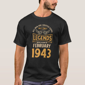 Camiseta As Legendas De Aniversário Foram Nasceres Em Fever