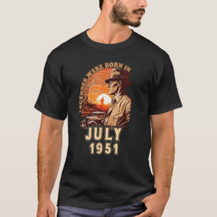 Camiseta As Legendas De Aniversário Foram Nasceres Em Julho