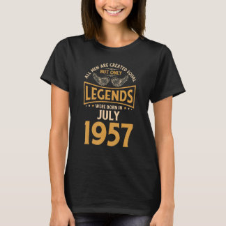 Camiseta As Legendas De Aniversário Foram Nasceres Em Julho