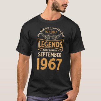 Camiseta As Legendas De Aniversário Foram Nasceres Em Setem