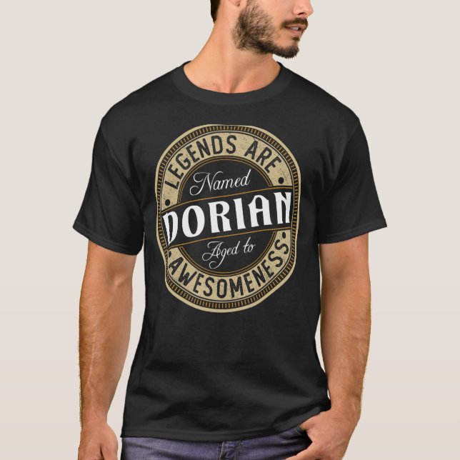 Camiseta As Legendas Dorian são denominadas Dorian (Frente)
