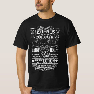 Camiseta As Legendas Foram Nasceres Em Janeiro De 1978 Toda
