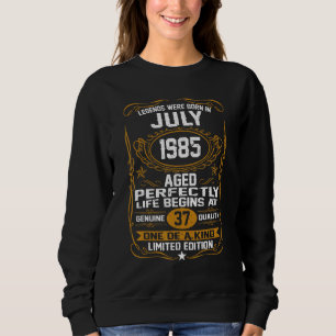 Camiseta As Legendas Foram Nasceres Em Julho De 1985 37º An