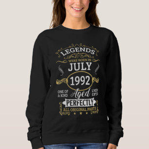 Camiseta As Legendas Foram Nasceres Em Julho De 1992 aniver