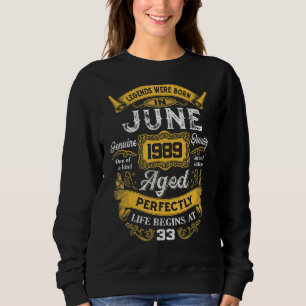 Camiseta As Legendas Foram Nasceres Em Junho De 1989 33º An