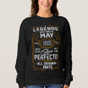 Camiseta As Legendas Foram Nasceres Em Maio De 1985 37º Ani