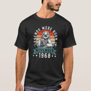 Camiseta As Legendas Foram Nasceres Em Novembro De 1968, Di