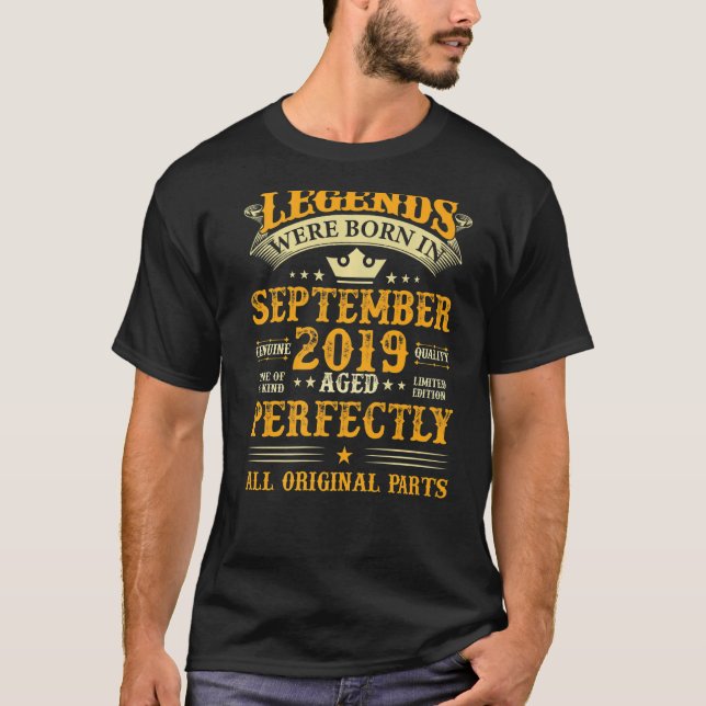Camiseta As Legendas Foram Nasceres Em Setembro De 2019 3 A (Frente)