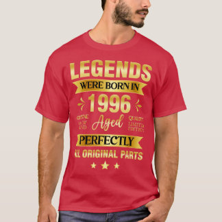 Camiseta As Legendas Foram Nasceres No Aniversário De 1996