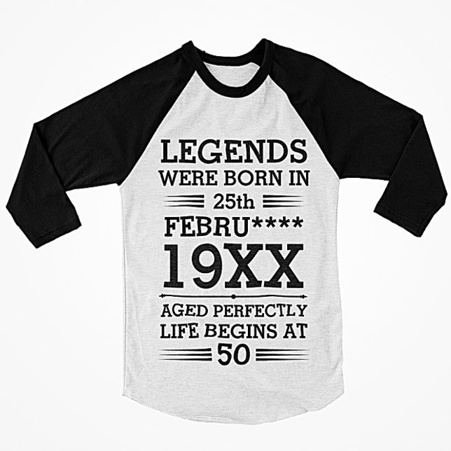Camiseta As Legendas Personalizadas Eram Nasceres no Mês do (Criador carregado)