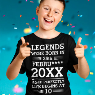 Camiseta As Legendas Personalizadas Eram Nasceres no Mês do