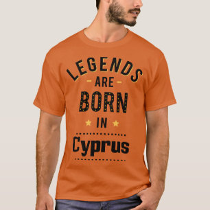 Camiseta As Legendas São Nasceres Em Chipre