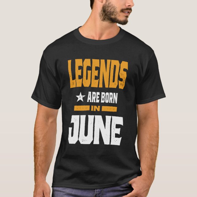 Camiseta As Legendas São Nasceres Em Junho (Frente)
