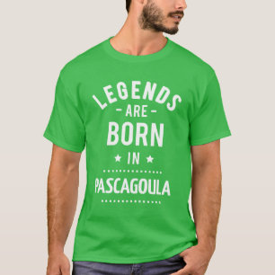 Camiseta As Legendas São Nasceres Em Pascagoula 1