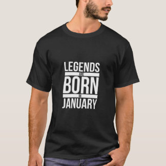 Camiseta As Legendas São Nasceres No Mês De Aniversário De 