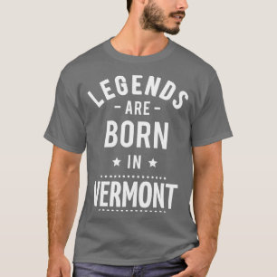 Camiseta As Legendas São Nasceres No Vermont 1