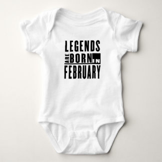 CAMISETA AS LEGENDAS SÃO NASCIDAS EM FEVEREIRO