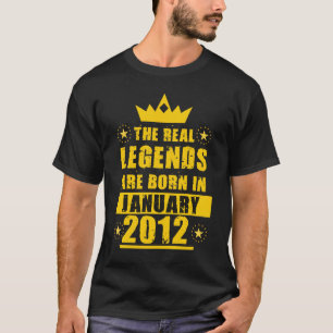 Camiseta As Legendas Verdadeiras São Nasceres Em Janeiro De