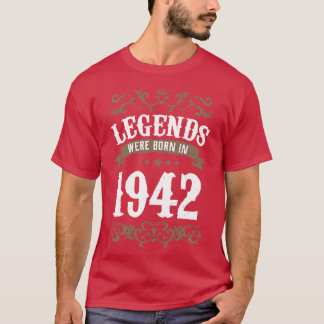 Camiseta As Legendas Vintage Foram Nasceres No Aniversário