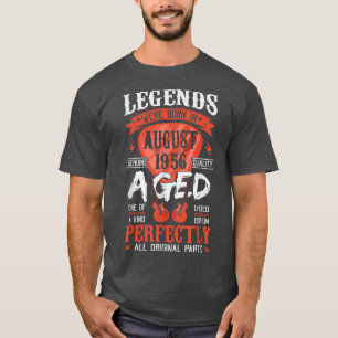 Camiseta As lendas foram Nasceres em agosto de 1956Guitarra