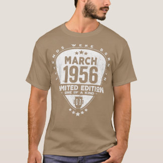 Camiseta As Lendas Foram Nasceres Em Março De 1956Violão