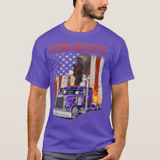 Camiseta As Lendas Nunca Descansam Na Trabalho de arte De P