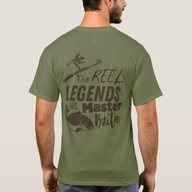 Camiseta As lendas REEL | Peixe-carpa (Verso)