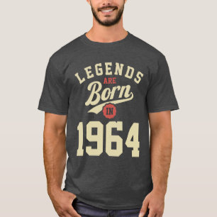 Camiseta As lendas são Nasceres em 1964 60º aniversário